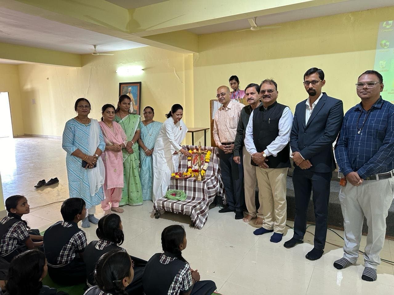 Guests and faculty at an inauguration ceremony